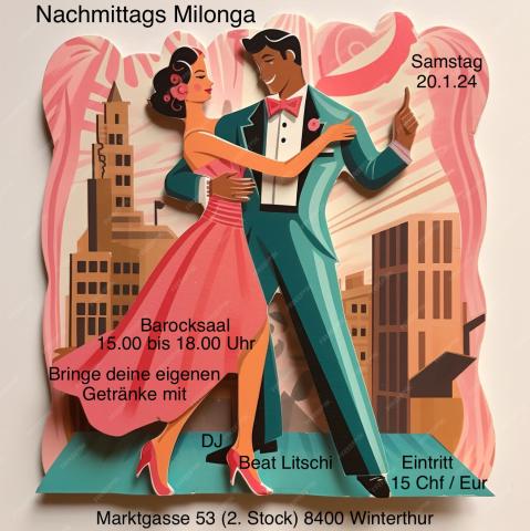 Nachmittags Milonga im Barocksaal