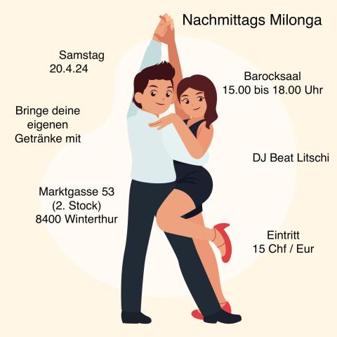 Nachmittags Milonga im Barocksaal