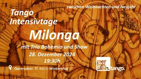 Plakat Tango Intensivtage – Milonga