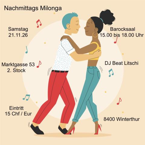 Nachmittags Milonga im Barocksaal